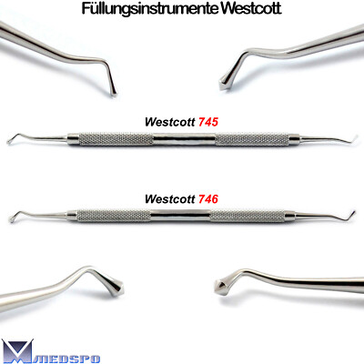 Füllungsinstrumente Westcott 745 746 Amalgamfüllung Kompositfüllung Zahnfüllung