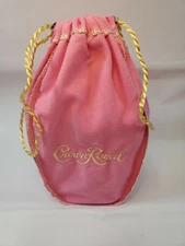 Custom Crown Royal Pink Bag 9" Size Pastel