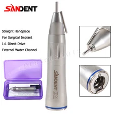 Dental LED Optic Straight Low Speed Handpiece Surgical External Spray NSK Style