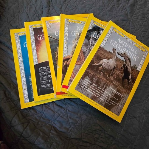 Vintage National Geographic Zeitschriften 1973 (Verkauf im Lot von 6)
