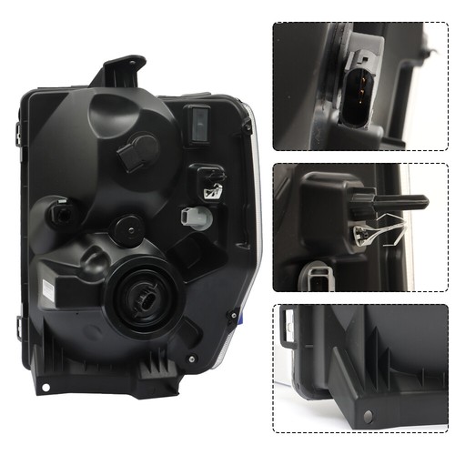 Par de faros proyectores aptos para Ford E150 E250 E350 E450 2008-2014 LH+RH cromo - Imagen 6 de 12