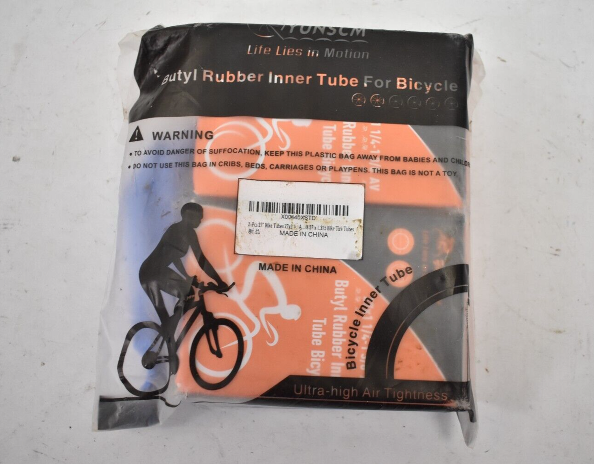 26x1-3/8 Bike Inner Tube - Schrader Valve, Rubber Replacement Tube For Road Bikes - View #9