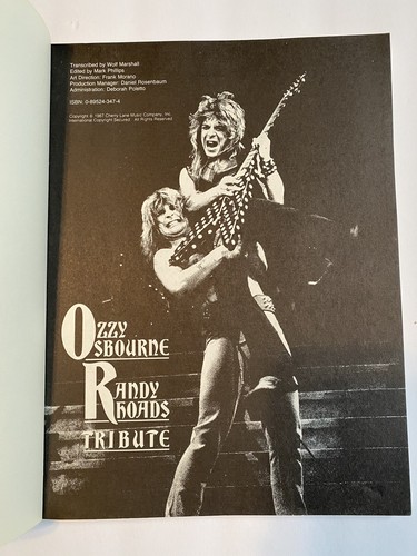 Ozzy Osbourne - Randy Rhoads Tribute: Guitar - Vocal Paperback / softback Book - Bild 2 von 4