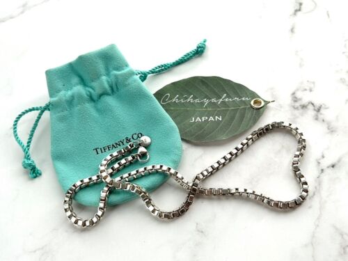 Collana maglia veneziana originale Tiffany & Co. argento 925 con sacchetto o scatola spedizione 1 giorno - Foto 2 di 13