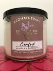 Bath & Body Works Aromatherapy COMFORT VANILLA PATCHOULI Candle 3Wick RARE