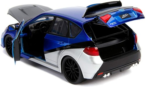 Fast & Furious 1:24 Brian's Subaru Impreza WRX STI Kids Model Diecast Toy Car 8+ - Picture 6 of 13
