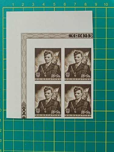 Kroatien Briefmarken 1944, Jure Francetic - SP45, 4er Block, postfrisch - Bild 1 von 5