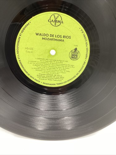 WALDO DE LOS RIOS grandes exitos de (76’ GAMMA MEXICO 3x VINYL LP ) VG+ - Picture 11 of 12
