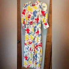 RIXO X TARGET Floral Mock Neck Cascade Ruffle Dress