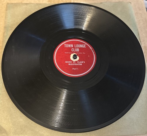 Town Lounge Club 78 RPM Bozo St Clair’s Bullfighter V+ Houston Texas Comedy - Picture 2 of 4