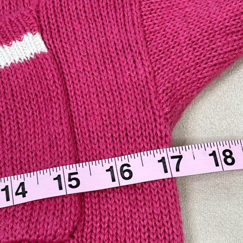 Vintage Sostanza 1980s Pink White Short Sleeve Sweater Pullover Button Retro 80s - Picture 16 of 18