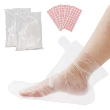 Clear Plastic Disposable Bath Liner Foot Pedicure Spa Wax Cover Bag Sock 200PCS