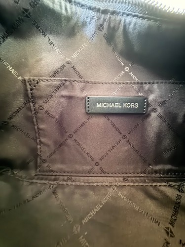 MICHAEL KORS EMBER SMALL SHOULDER CROSSBODY BAG BLACK/SILVER - Picture 8 of 14