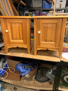 Pair Of Laura Ashley Bedside Cabinets Tables Cupboard Vgc Light Laura Ashley Bedside Cabinets Tables