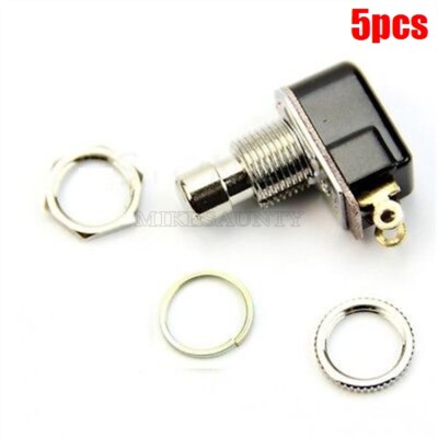 5Pcs Momentary Electric Guitar Stomp Foot Pedal Switch Push Button Spst Soft ct