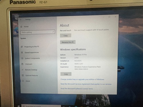 panasonic toughpad fz-g1fs3gfcm with docking station and stylus - Picture 7 of 8