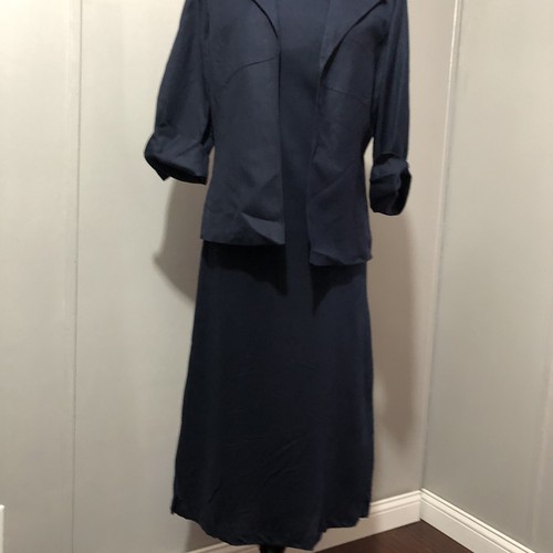 Jessica Howard 2 Piece Jacket Dress Size 10 Nwt NAVY BLUE  In Color  - Picture 2 of 6