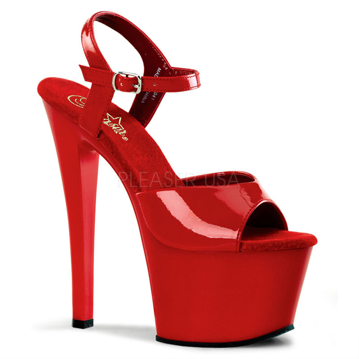 PLEASER SKY-309 ROT PATENT PLATFORM POLE DANCING STILETTO HEEL Schuhe SANDALS PLEASER SKY-309 ROT PATENT PLATFORM POLE DANCING STILETTO HEEL Schuhe SANDALS
