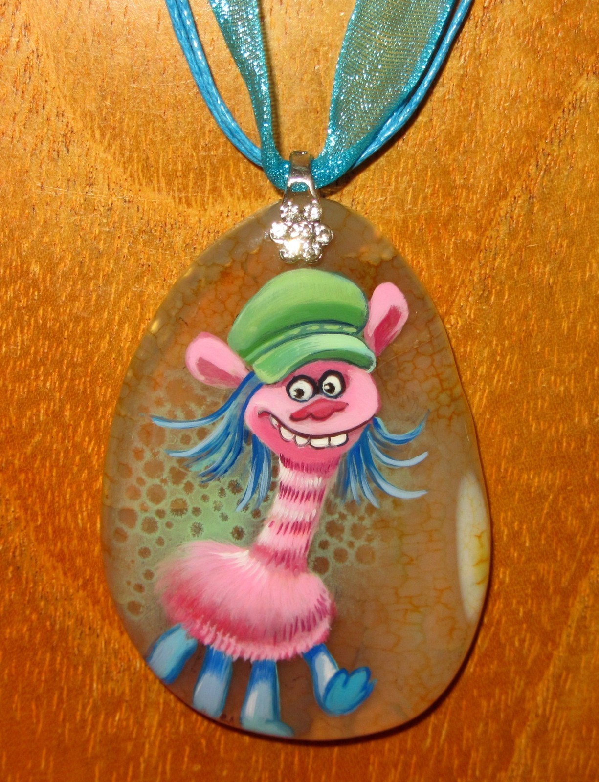 Pendant Cooper Trolls Genuine Russian Hand Made stone signed UNIQUE GIRLS GIFT Pendant Cooper Trolls Genuine Russian Hand Made stone signed UNIQUE GIRLS GIFT