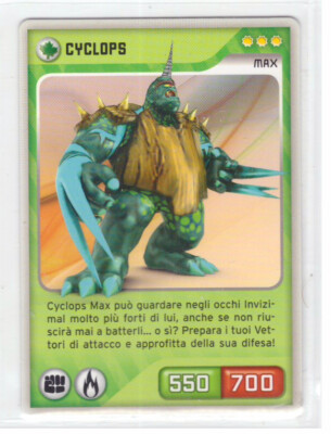 Invizimals Karte Occulte Challenges Cyclops Nr. 159 Italienisch Panini
