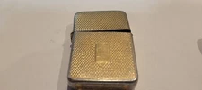 VINTAGE  FANCY GOLD TONE STORM KING    ALUMINUM LIGHTER with new flint 