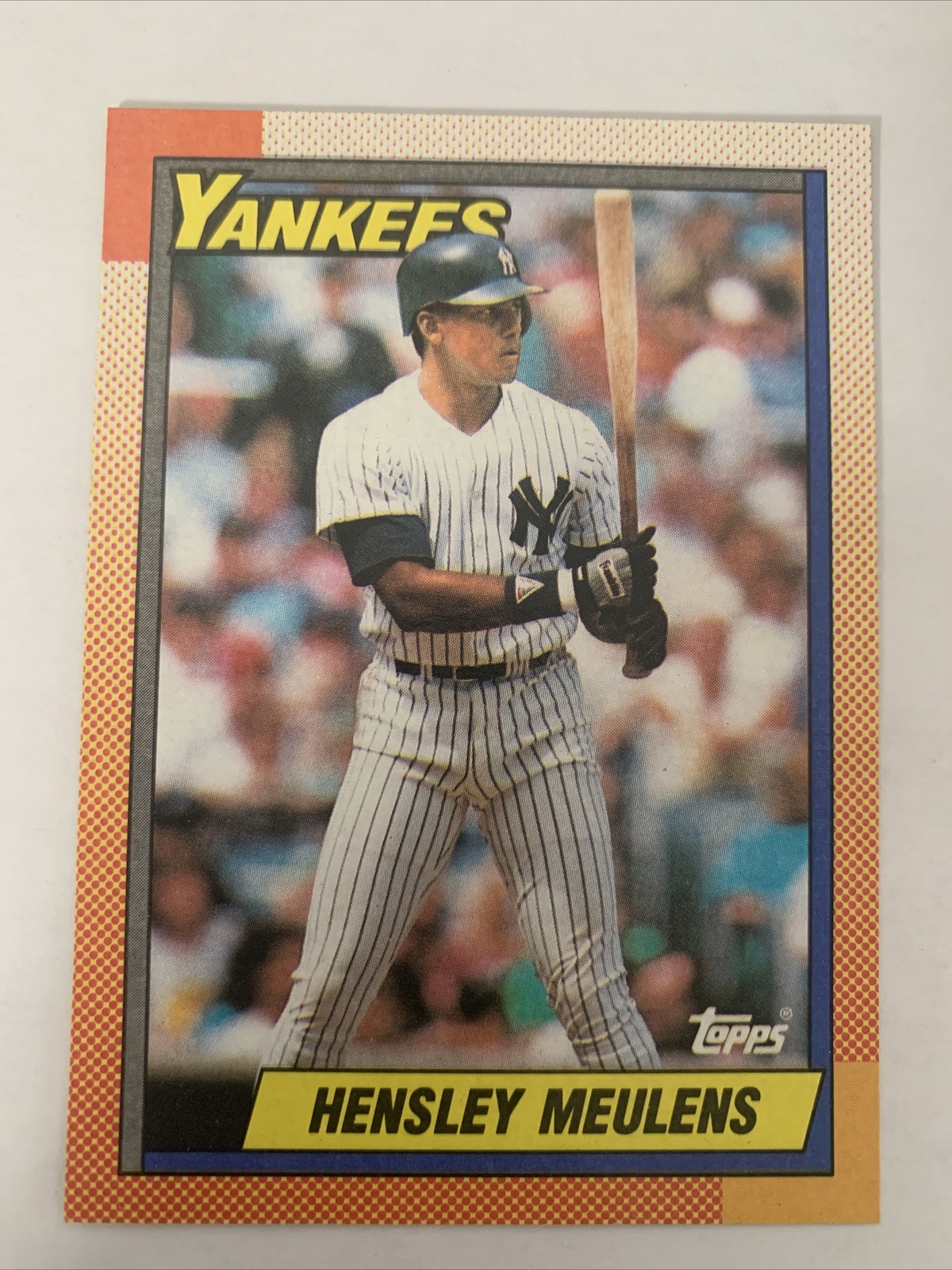 1990 Topps Rookie RC Card #83 Hensley Meulens New York Yankees NmMt Free Ship!