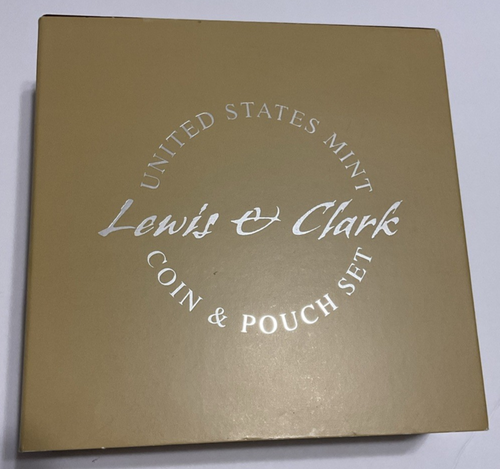 2004 US Mint Lewis & Clark $1 Silver Proof Coin and Native American Pouch Set #1 - Picture 2 of 10