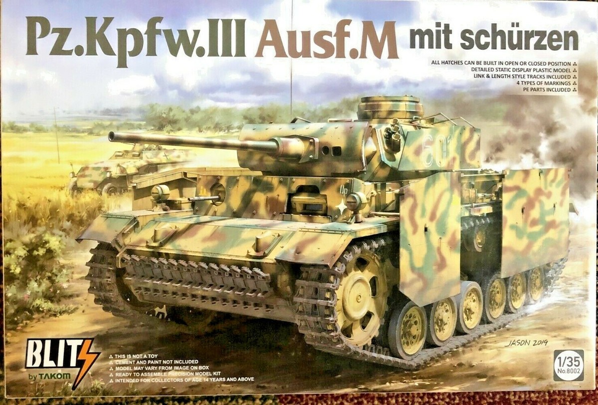 1/35 German Pz.Kpfw. III Ausf. M mit Schurzen ~ NEW TAKOM