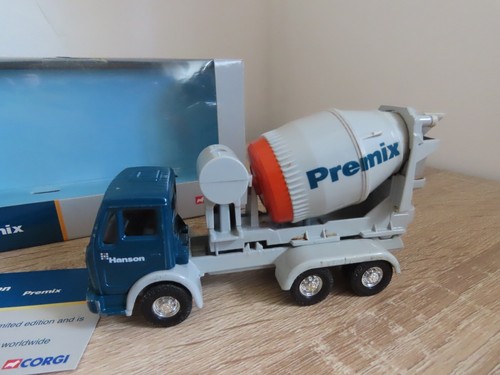 Miscelatore calcestruzzo Corgi Mercedes Hanson Premix 1:50 modello pressofuso, costruzione - Foto 2 di 5