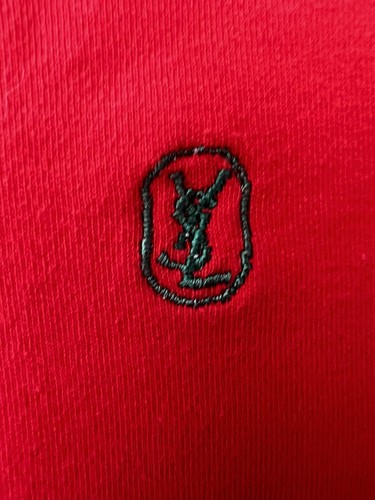 Vintage Yves Saint Laurent YSL Collar Polo shirt Size Medium Short Sleeve T - Picture 5 of 9