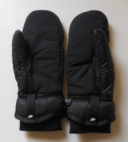 Nike Mitten Eco Down Women Black/Black/White Medium 1 Pair - Picture 2 of 8