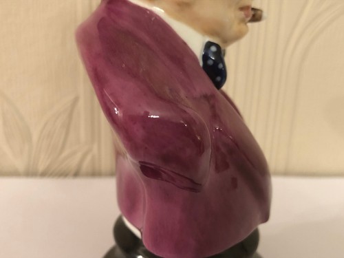 Michael Sutty WINSTON CHURCHILL Bust Mauve/Purple Jacket Limited Edition 13/250 - Picture 15 of 17