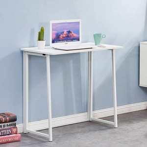 Petit Pliant Ordinateur Bureau Blanc Home Pc Portable Table Aucun Assemblage Requis Neuf Ebay