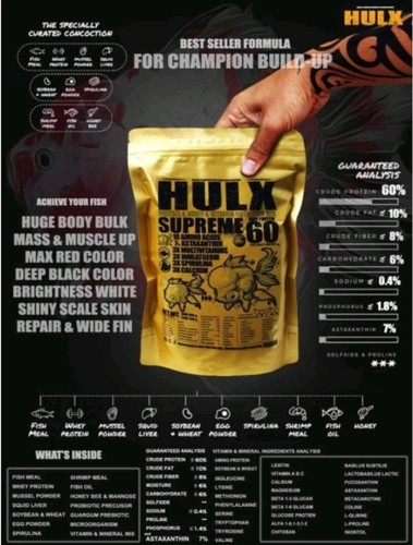 HULX SUPREME Goldfish Food High Quality Protein Float Pellets Whey Mixed 500g - Picture 4 of 10