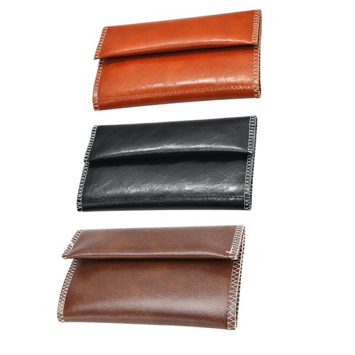 Handcrafted PU Leather Tobacco Pouch-Compact and Lightweight 6.23 x 3.4 inches - Picture 12 of 16