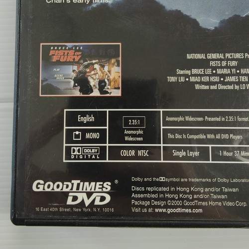 Fists Of Fury (DVD) Bruce Lee Action Drama Classic Epic ! VGC Fast Post 3 - Picture 6 of 7
