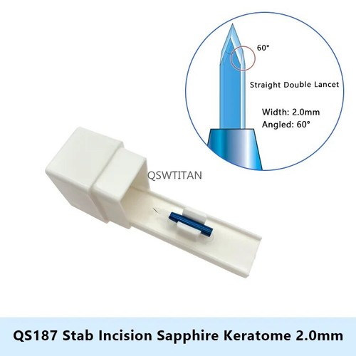 Sapphire Keratome Blades Stab Incision Knife Head Blade Ophthalmic Instrument - Picture 9 of 18