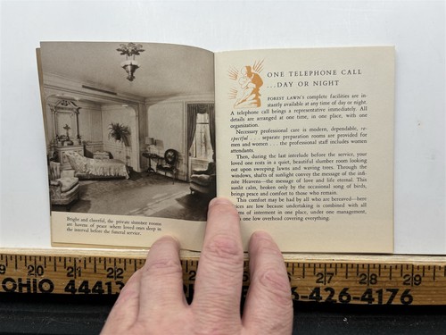 1938 Forest Lawn Memorial Park Information Brochure Vintage - Picture 4 of 6