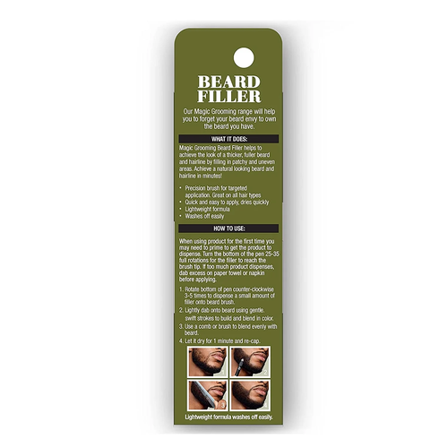 Grooming Beard Filler Natural Black 0.5 Oz.,Pack of 2 - Picture 3 of 12
