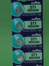 Murata 371 SR920SW Watch Battery - 4Pc