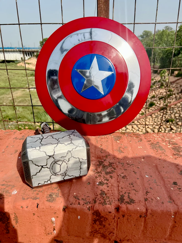 Thor Hammer Captain America Schild Captain Steve Rogers Schild Wunder - Bild 3 von 8