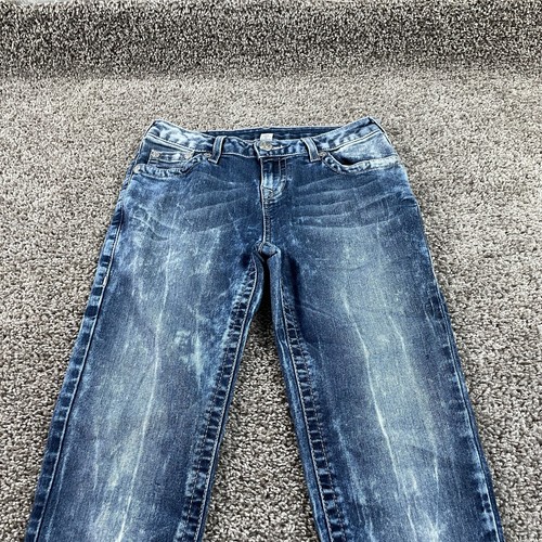 True Religion Pants Girls 14 Blue Denim Jeans Skinny Outdoors Youth Kids 26X28 - Picture 2 of 10