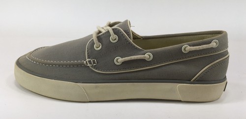 Polo Ralph Lauren Boat Shoes Faxon Low Canvas Black Topsiders Size 8 - Picture 3 of 9