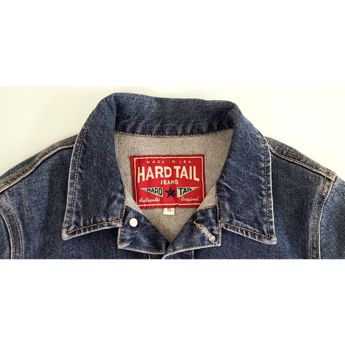 HARD TAIL Blue Denim Button Closure Butterfly Jean Jacket Womens Sz Small USA - Picture 6 of 11