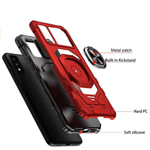 Phone Case For Blu View 4 Shock Proof Ring Case - Picture 4 of 19