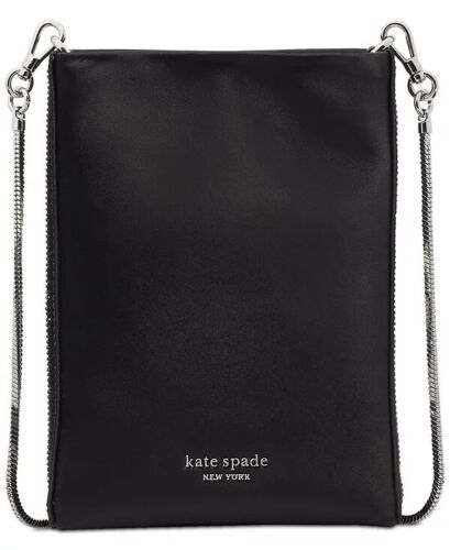Kate Spade Whiskers North South Crossbody White Cat Crystal Purse KI711 - Picture 4 of 5