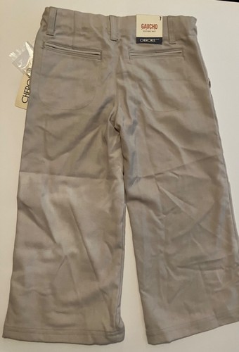 Cherokee Buff Biege Gaucho Pants Girl’s Size 7 with Adjustable Waist NWT - Picture 8 of 10