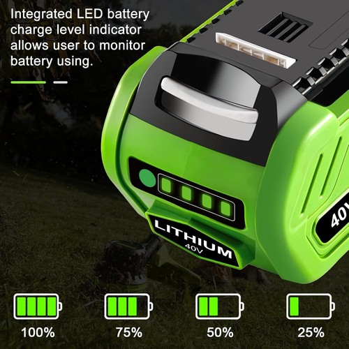 40V Lithium Battery / Charger 29472 For Greenworks 40 Volt G-MAX 29462 24312 - Picture 16 of 29