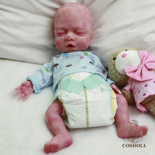 COSDOLL 14,9 POUCES poupée garçon corps entier en silicone avec système humide poupée bébé Reborn - Photo 1 sur 36