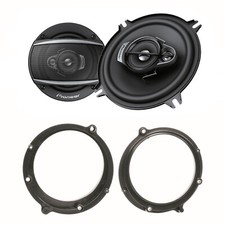 Pioneer TS-A1370F 3 Wege Lautsprecher System vorne Einbauset für Audi A4 B5